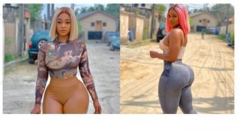 White man begs curvy Nollywood actress, Princess Chidima to marry him