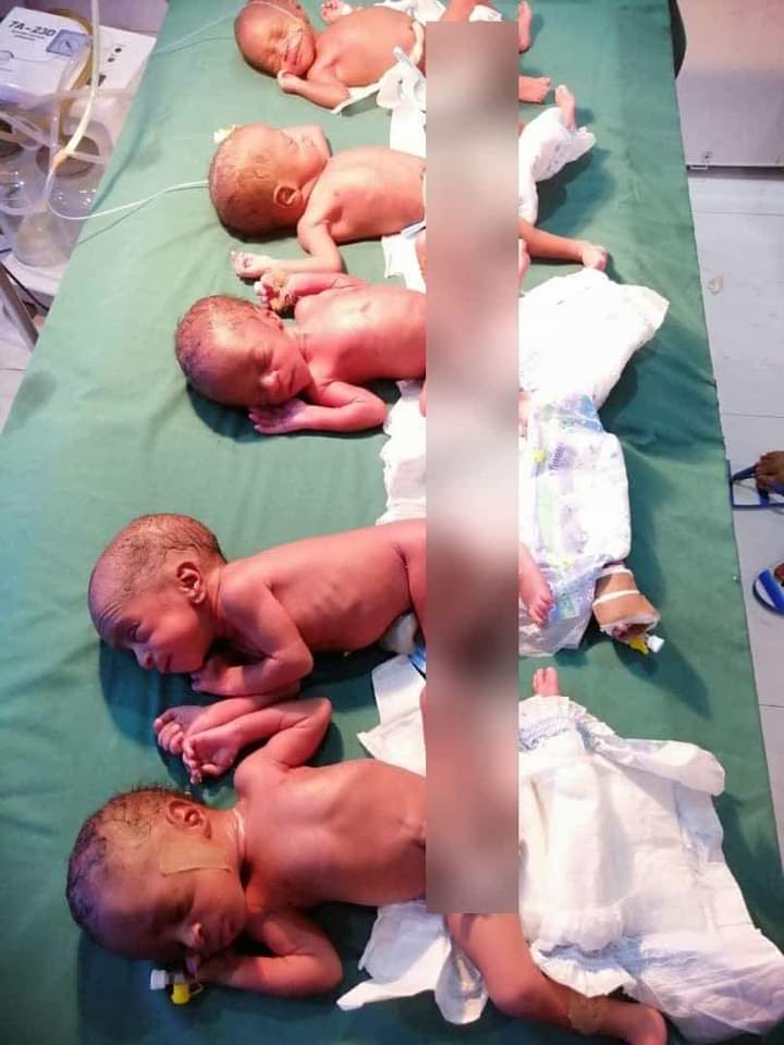 JUST IN: Police officer’s wife delivers quintuplets after years of childlessness