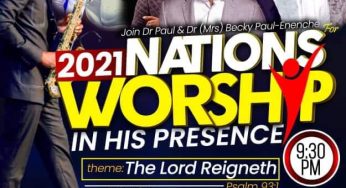 Dunamis Nations Worship 2021 holds January 29, Chris Morgan, Samsong, Prospa, Freke, Solomon Lange, Steve Crown, others to minister