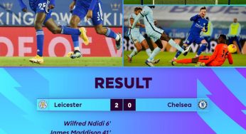 Nigeria’s Ndidi scores as Leicester City beat Chelsea 2-0