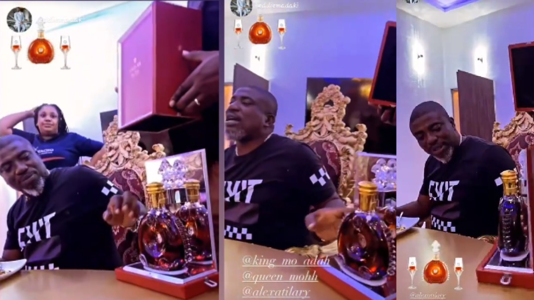 Ochacho Real Homes CEO, King Moh Adah takes delivery of Remy Martins cognac worth N53 million (VIDEO)