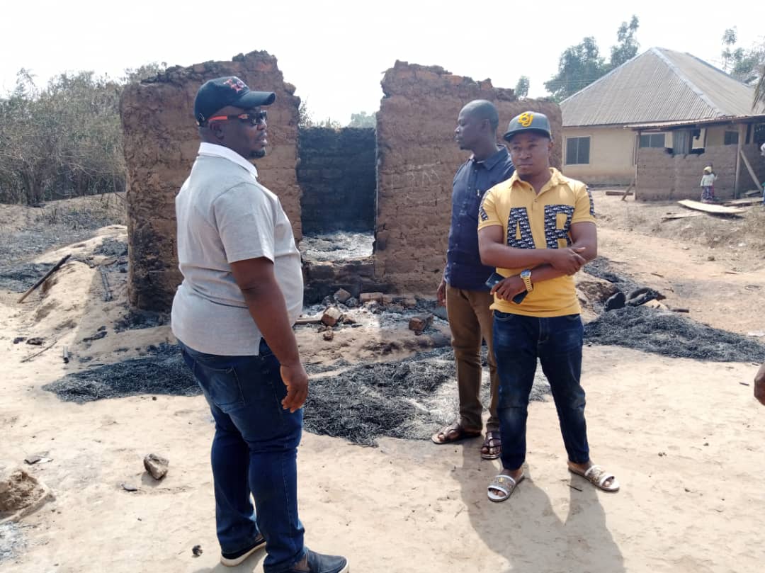 George Alli reacts as fire razes 18 houses in Benue community   