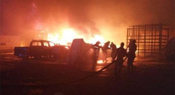 Fire guts Somolu market in Lagos