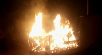 Fire guts popular bush bar in Otukpo (Video) 