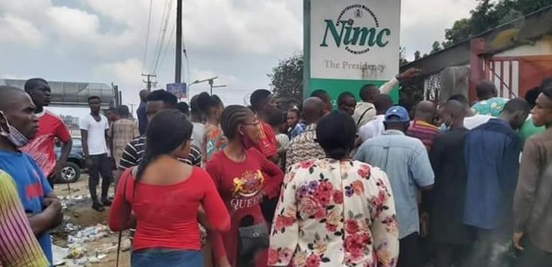 NIN: Nigerians stranded as NIMC workers commence strike amid enrollment