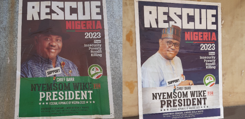 Rivers Gov, Wike’s presidential campaign posters spotted in Abuja