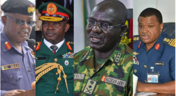 Buratai, Olonisakin, two other service chiefs to get SUVs, four cars, other juicy retirement benefits (Full List)