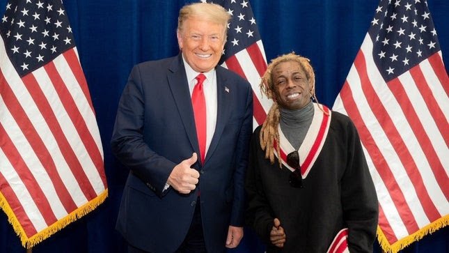 Trump pardons rappers Lil Wayne, Kodak Black, 121 others