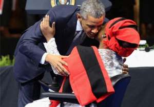President Obama embraces Nigerian disability-rights activist, Grace Alache  Jerry - Vanguard News