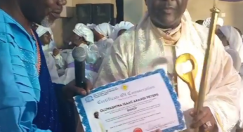 Sir Shina Peters ordained Bishop of Cherubim and Seraphim Church