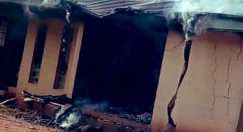 ESN: Officers flee as hoodlums burn down police station in Aboh Mbaise, Imo