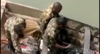 How 5 Nigerian Navy Officers narrowly escaped death as gunboat capsizes in Opobo [VIDEO]