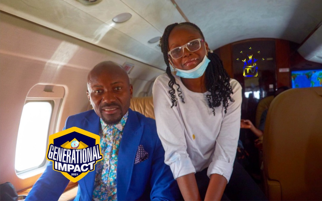 Apostle Suleman, daughter arrive Kebbi in his private jet for crusade (Photos)