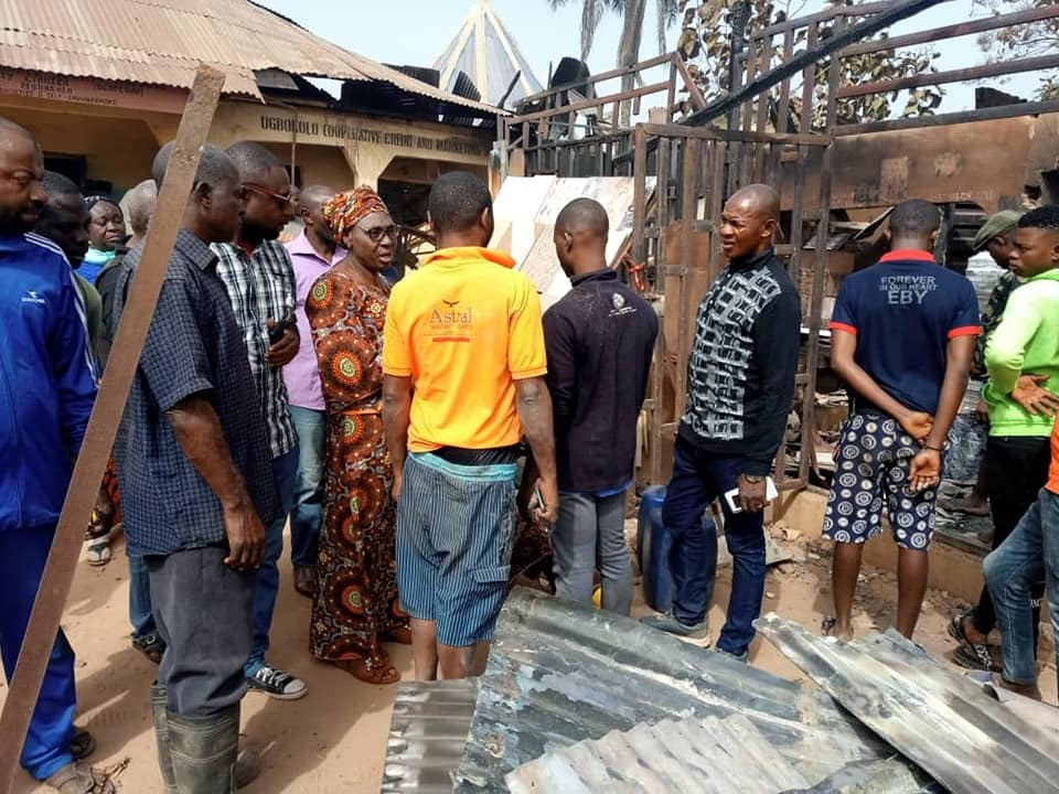 Update on fire outbreak in Ugbokolo, Benue 