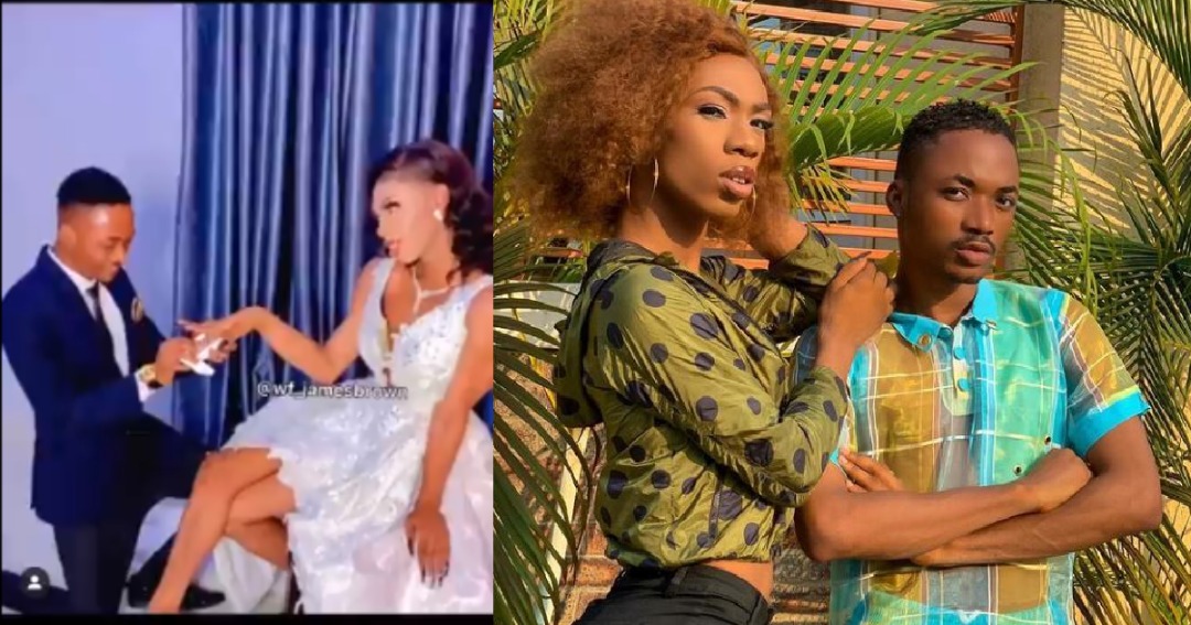 Popular Nigerian crossdresser, James Brown weds (Photos/video) Idoma