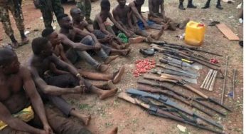 Benue crisis: Nigerian Army arrest 10 suspects, recovers weapons, ammunition