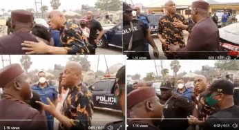 ‘Who are you’ – Drama as Uzodinma’s aide hits Okorocha at police station (Video)