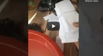 Panic as money paid for 20 bags of rice mysteriously turns papers in Delta (VIDEO)