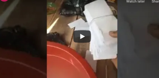 Panic as money paid for 20 bags of rice mysteriously turns papers in Delta (VIDEO)