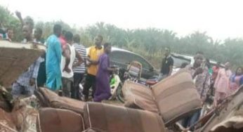 Many injured as Benin-bound commercial bus crashes in Delta (Photos)