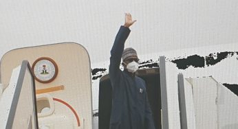 President Buhari leaves Nigeria for the UK (photos)