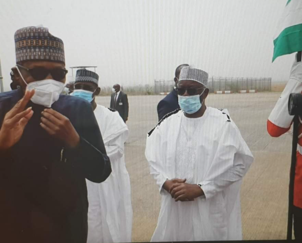 President Buhari departs Nigeria for the UK (photos)