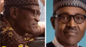 Drama as man who looks like Buhari seen driving danfo in Lagos (Photos)