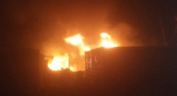 Vehicles worth millions destroyed as fire engulfs New Garage in Makurdi