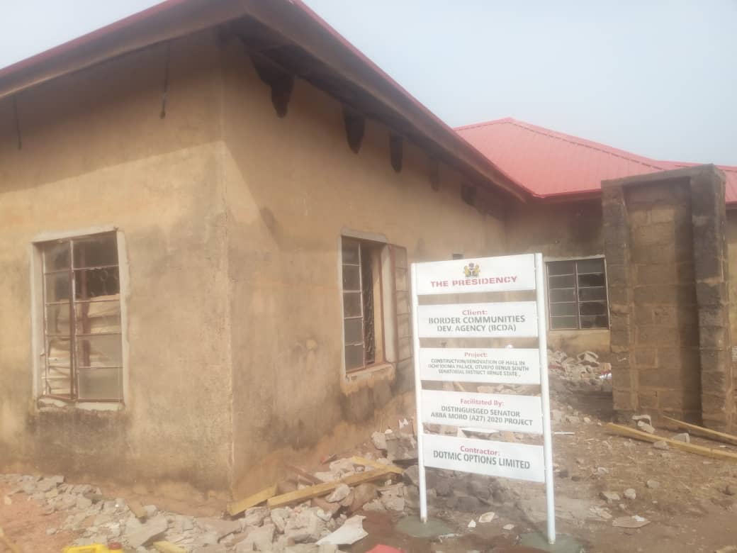 Update on the renovation of Ochidoma Palace by Sen. Abba Moro