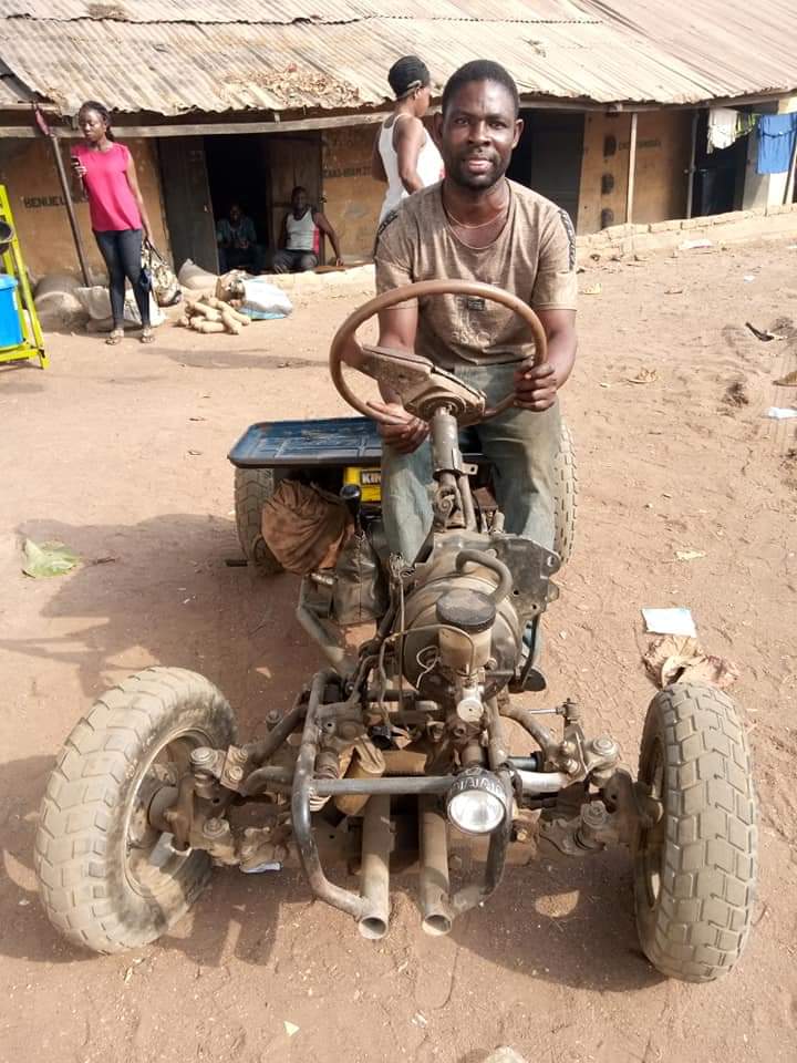Benue Man builds car as solution to motorcycle ban