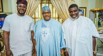 Ochacho Estates boss, King Moh Adah, Hon Alex Ogbe meet Senator Akume