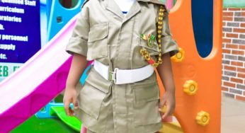 Abuja: Drama as 3-year old boy appears on Peace Corps uniform at school’s career day