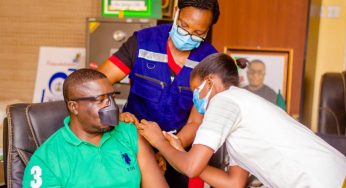 COVID-19 Vaccine: George Alli takes jab in Otukpo