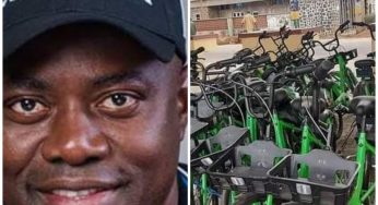 Reactions as Oyo State Governor, Makinde gives bicycles to Civil Servants