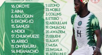 Nigeria vs Benin Republic: Iwobi missing from Starting XI, Osimhen to lead attack despite poor form