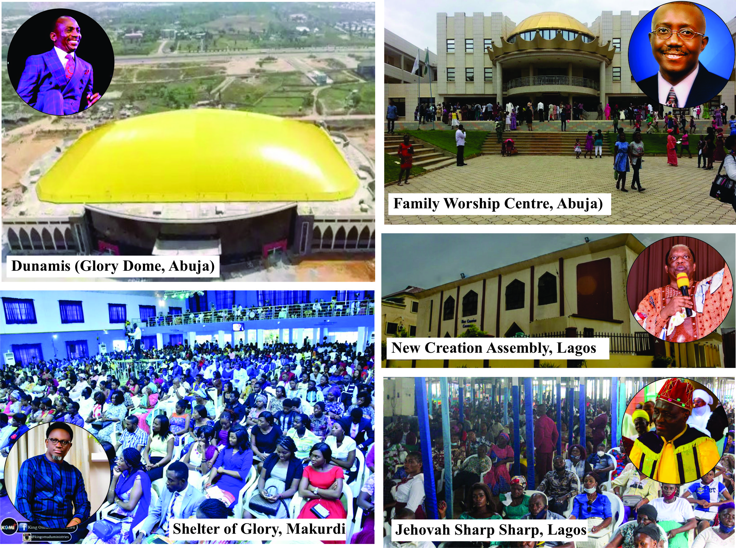 Popular churches founded by pastors from Idoma land