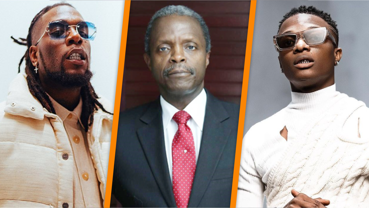 FG supporting stars like Burna Boy, Wizkid with N300 million loan – Osinbajo