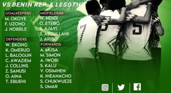 Idoma-born Moses Simon, Iwobi, Musa, others make Nigeria squad for Benin, Lesotho AFCON Qualifiers