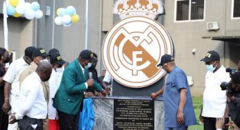 Buhari’s Minister commends Wike as he inaugurates Real Madrid Academy in Port Harcourt