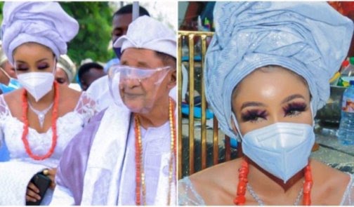 Alaafin of Oyo steps out with his beautiful new wife, Chioma (Photos)