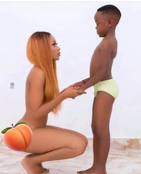 Court jails popular actress for posing naked with son on social media.