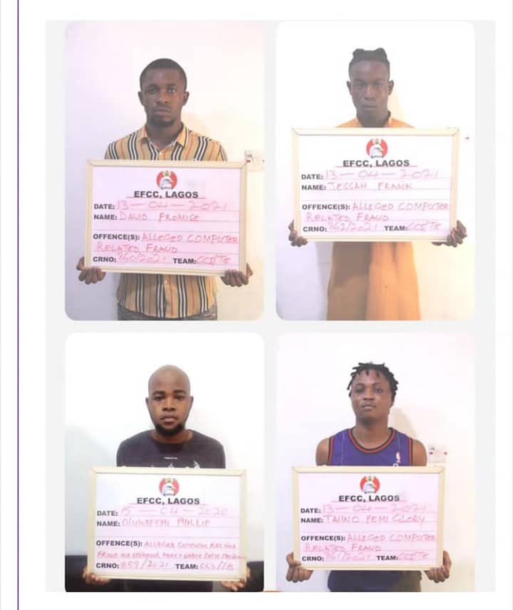 EFCC arrest 27 suspected internet fraudsters in Lagos (photos)