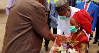 Governor Ugwuanyi receives Pastor Adeboye in Enugu