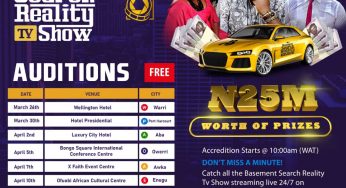 N25m worth of prizes, Car gift up for grabs in The Basement Search Reality TV Show