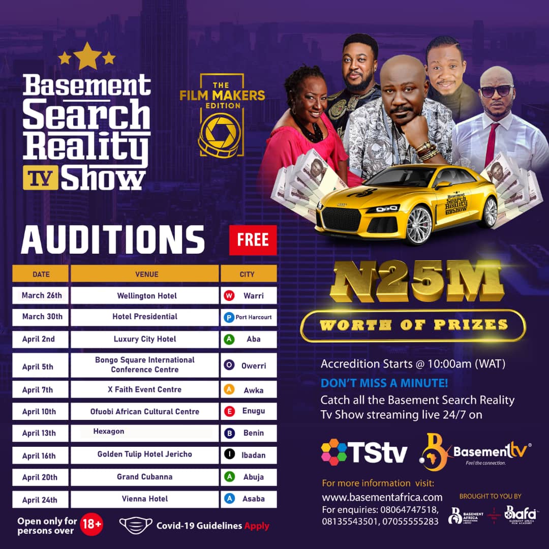 N25m worth of prizes, Car gift up for grabs in The Basement Search Reality TV Show