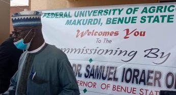 Benue govt commissions faculty of engineering complex at UAM