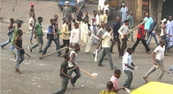BREAKING: Tension as hoodlums clash with Hausa traders in Makurdi market, set mosque ablaze