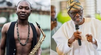 Reactions as Seun Kuti walks out on Gov. Sanwo-Olu at Yeni Kuti’s birthday party