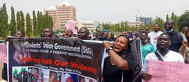 JUST IN: Parents of abducted Kaduna varsity students hit National Assembly  - P.M. News