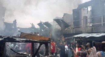 Millions destroyed as fire razes Ladipo spare parts market in Lagos